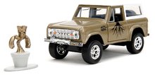 Modely - Autíčko Marvel Ford Bronco 1973 Jada kovové s otevíratelnými dveřmi a figurkou Groot délka 14 cm 1:32_0
