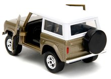 Modely - Autíčko Marvel Ford Bronco 1973 Jada kovové s otvárateľnými dverami a figúrkou Groot dĺžka 14 cm 1:32_11