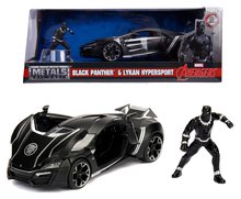 Modele machete - Mașinuța Marvel Avengers Lykan Hypersport Jada din metal cu părți care se deschid și figurina Black Panther 20 cm lungime 1:24_7