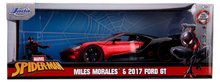 Modele machete - Mașinuța Marvel 2017 Ford GT Jada din metal cu părți care se deschid și figurina Miles Morales 20 cm lungime 1:24_14