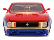 Modelle - Spielzeugauto Marvel Ford Mustang Mach 1973 Jada Metall mit aufklappbaren Teilen und einer Captain Marvel-Figur im Maßstab 1:24_0