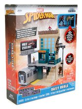 Modellini auto - Costruzione Marvel Spiderman NYC Deluxe Nano Scene Jada con 2 figurine Jonah Jameson e Spiderman Evergreen 20 cm_4