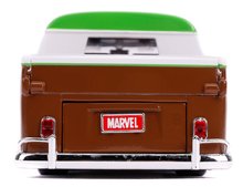 Játékautók és járművek - Kisautó Marvel Groot 1963 VW Bus Pickup Jada fém nyitható részekkel és Groot figurával hossza 20,5 cm 1:24_7