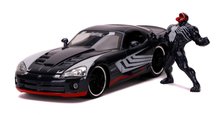 Modellini auto - Auto Dodge Viper SRT10 Marvel Jada metallica con parti apribili e figurina Venom lunghezza 19 cm 1:24 JA3225015_0