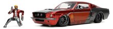 Játékautók és járművek - Kisuató Marvel 1967 Shelby GT-500 Jada fém nyitható részekkel és Star Lord figurával hossza 20 cm 1:24_1
