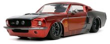 Modely - Autíčko Marvel 1967 Shelby GT-500 Jada kovové s otvárateľnými časťami a figúrkou Star Lord dĺžka 20 cm 1:24_2