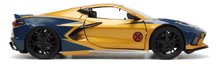 Modely - Autko Marvel Chevy Corvette Jada metalowe z otwieranymi częściami i figurką Wolverine'a o długości 22 cm, 1:24_6