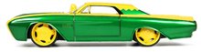 Modely - Autko Ford Thunderbird Jada metalowe z otwieranymi częściami i figurką Lokiego o długości 22 cm, 1:24_1