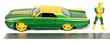Játékautók és járművek - Kisautó Marvel Ford Thunderbird Jada fém nyitható részekkel és Loki figurával hossza 22 cm 1:24_12