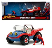 Modely - Autíčko Marvel Buggy Jada kovové s figúrkou Spidermana dĺžka 19 cm 1:24_12