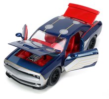 Modellini auto - Modellino auto Marvel Dodge Challenger 2015 Jada in metallo con parti apribili e figurina Thor lunghezza 20 cm 1:24_11