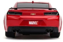 Mașini cu telecomandă - Mașină de jucărie cu telecomandă Marvel RC Iron Man 2016 Chevy 1:16 Jada roșie lungime 29 cm de la 6 ani_0