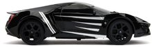 Samochodziki na pilota - Autko zdalnie sterowane Marvel RC Black Panther Lykan 1:16 Jada czarne długość 29 cm od 6 roku życia_6