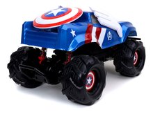 Samochodziki na pilota - Autko zadlnie sterowane RC Attack Captain America Marvel Jada terenowe z zawieszeniem, długość 25 cm 1:14 od 6 lat_0