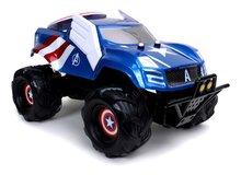 Mașini cu telecomandă - Mașinuță cu telecomandă RC Attack Captain America Marvel Jada de teren cu supensie lungime de 25 cm 1:14_2