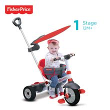 Tricikli za djecu od 10 mjeseci - Tricikl Fisher-Price Charm Plus Touch Steering smarTrike crveni sa suncobranom_2
