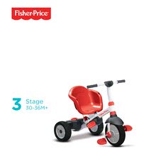 Triciklik 10 hónapos kortól - Tricikli Fisher-Price Charm Plus Touch Steering smarTrike napellenzővel piros_3