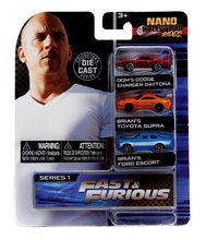 Modele machete - Mașinuța Hollywood Rides Nano Cars Jada din metal set de 3 tipuri 4 cm lungime J3251013_1