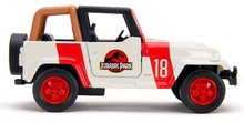 Modely - Autíčko Jeep Wrangler Jurassic World Jada kovové s otevíracími dveřmi délka 10,2 cm 1:32_0