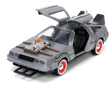 Modelle - Spielzeugauto Time Machine Back to the Future 3 Jada Metall mit zu öffnender Tür, Länge 11,5 cm, 1:32_5