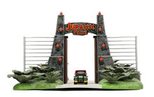 Garáže - Stavebnica Jurský svet Jurassic World Nano Scene Jada s 2 kovovými autíčkami s dĺžkou 4 cm od 8 rokov_0
