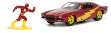 Játékautók és járművek - Kisautó DC Flash Chevy Camaro Jada fém nyitható ajtókkal és Flash figurával hossza 12,3 cm 1:32_0