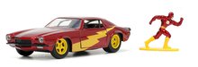 Játékautók és járművek - Kisautó DC Flash Chevy Camaro Jada fém nyitható ajtókkal és Flash figurával hossza 12,3 cm 1:32_1