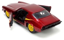Modely - Autko DC Flash Chevy Camaro Jada metalowe z otwieranymi drzwiczkami i figurką Flash o długości 12,3 cm, 1:32_11