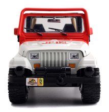 Modely - Autko Jurassic World Jeep Wrangler 1992 Jada metalowe z otwieranymi drzwiczkami i gumowymi kółkami długość 19 cm 1:24_0