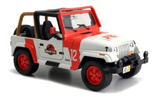 Modely - Autíčko Jurassic World Jeep Wrangler 1992 Jada kovové s otvárateľnými dverami a gumenými kolieskami dĺžka 19 cm 1:24_1