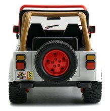 Játékautók és járművek - Kisautó Jurassic World Jeep Wrangler 1992 Jada fém nyitható ajtókkal és gumikerekekkel hossza 19 cm 1:24_0
