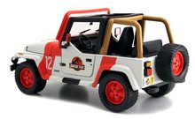 Modellini auto - Modellino auto Jurassic World Jeep Wrangler 1992 Jada in metallo con porte apribili e ruote in gomma lunghezza 19 cm 1:24_1