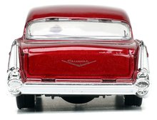 Modely - Autíčko vánoční Chevrolet 1957 Jada kovové s otevíratelnými dveřmi a figurkou Santa Claus délka 13 cm 1:32_4