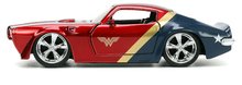 Modele machete - Mașinuța DC Pontiac Firebird 1972 Jada din metal cu uși care se deschid și figurina Wonder Woman 20 cm lungime 1:32_2