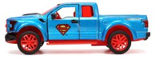 Modely - Autko DC Ford F 150 Raptor 2017 Jada metalowe z otwieranymi drzwiami i figurką Supermana o długości 13 cm, 1:32_2
