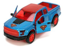 Modely - Autko DC Ford F 150 Raptor 2017 Jada metalowe z otwieranymi drzwiami i figurką Supermana o długości 13 cm, 1:32_10