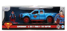 Modellini auto - Modellino auto DC Ford F 150 Raptor 2017 Jada in metallo con sportelli apribili e figurina Superman lunghezza 20 cm 1:32_14