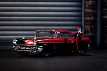 Modelle - Spielzeugauto DC Chevy Bel Air 1957 Jada Metall mit aufklappbarer Tür und Harley Quinn-Figur Länge 20,5 cm 1:32_26