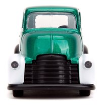 Modelle - Spielzeugauto Chevy COE 1952 DC Jada Metall mit aufklappbaren Türen und einer Figur Green Lantern Länge 12 cm 1:32_5