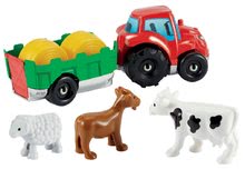 Stavebnice Abrick - Stavebnice - traktor s vlečkou Abrick Écoiffier traktorem s vlečkou a zvířátky z farmy od 18 měsíců_0