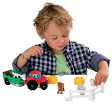 Cuburi de construit Abrick - Joc de construit - tractor cu remorcă Abrick Écoiffier de la 18 luni_1