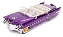 Modely - Autíčko Cadillac Eldorado 1956 Jada kovové s otevíracími částmi a figurka Elvis Presley délka 20 cm 1:24_7