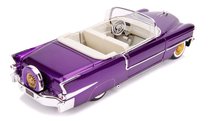 Modely - Autíčko Cadillac Eldorado 1956 Jada kovové s otevíracími částmi a figurka Elvis Presley délka 20 cm 1:24_9