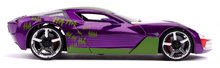 Modeli avtomobilov - Avtomobilček DC Chevy Corvette Stingray 2009 Jada kovinski z odpirajočimi elementi in figurica Joker dolžina 20 cm 1:24_3