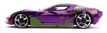 Modele machete - Mașinuța DC Chevy Corvette Stingray 2009 Jada din metal cu părți care se deschid și figurina Joker 20 cm lungime 1:24_7