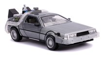Modelle - Spielzeugauto Time Machine Back to the Future 2 Jada Metall mit aufklappbaren Teilen und Licht, Länge 20 cm 1:24_2
