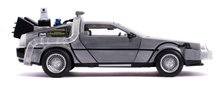 Modelle - Spielzeugauto Time Machine Back to the Future 2 Jada Metall mit aufklappbaren Teilen und Licht, Länge 20 cm 1:24_3