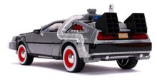 Modely - Autíčko Time Machine Back to the Future 3 Jada kovové s otvárateľnými dverami a LED svetlom dĺžka 20 cm 1:24_2