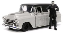 Modely - Autko Chevy Suburban 1957 Jada metalowe z otwieranymi częściami i figurką Frankensteina o długości 20 cm, 1:24_0