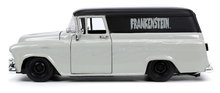 Modelle - Spielzeugauto Chevy Suburban 1957 Jada Metall mit aufklappbaren Teilen und Frankenstein-Figur Länge 20 cm 1:24_0
